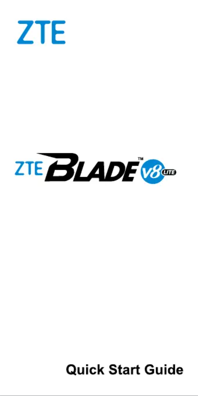 Page n°1 - Manuel utilisateur ZTE Blade V8