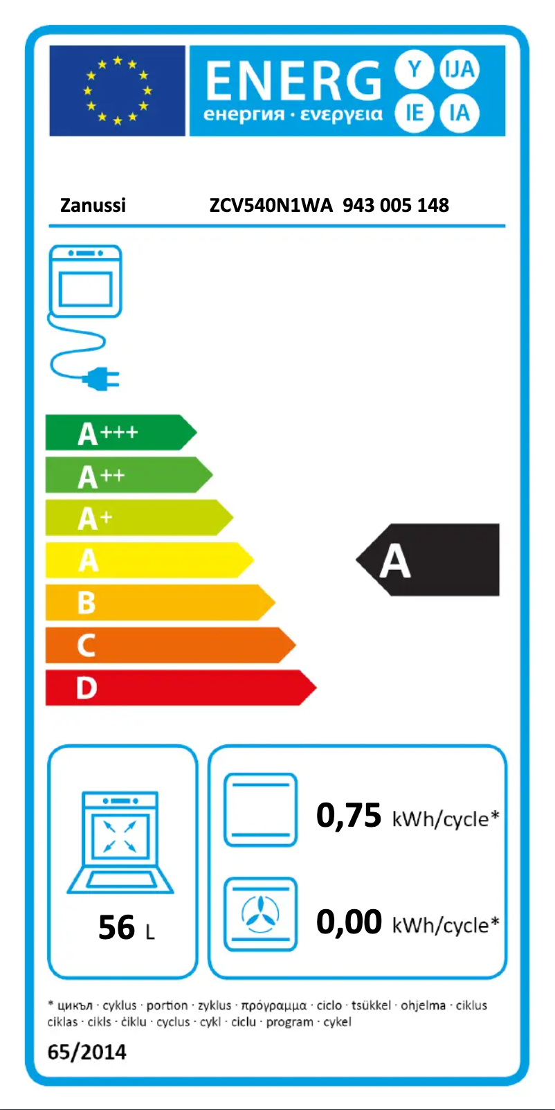 Page n°1 - Manuel utilisateur Zanussi ZCV540N1WA