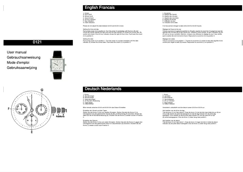 Page n°1 - Manuel utilisateur Davis 0121