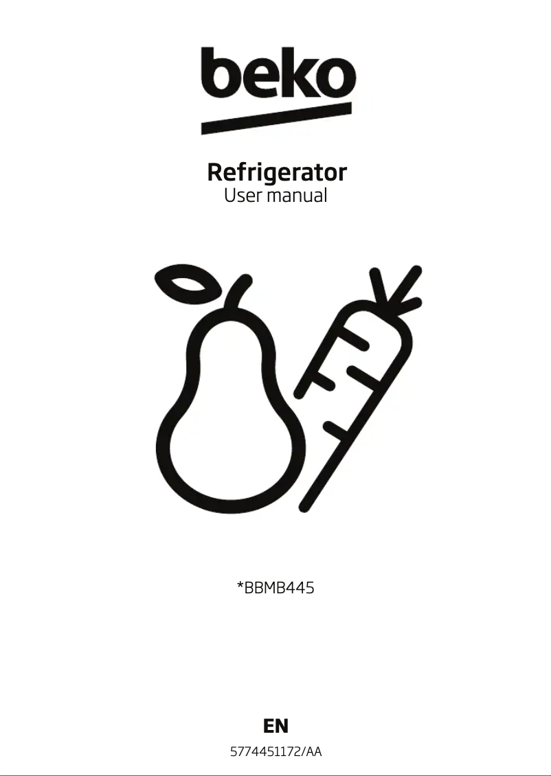 Image de la première page du manuel de l'appareil BBMB445PDX