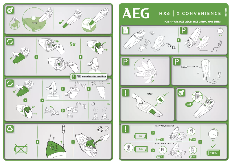 Page n°1 - Manuel utilisateur AEG X Convenience HX6-14WR