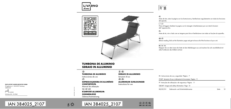 Page n°1 - Manuel utilisateur Livarno Lux IAN 384025