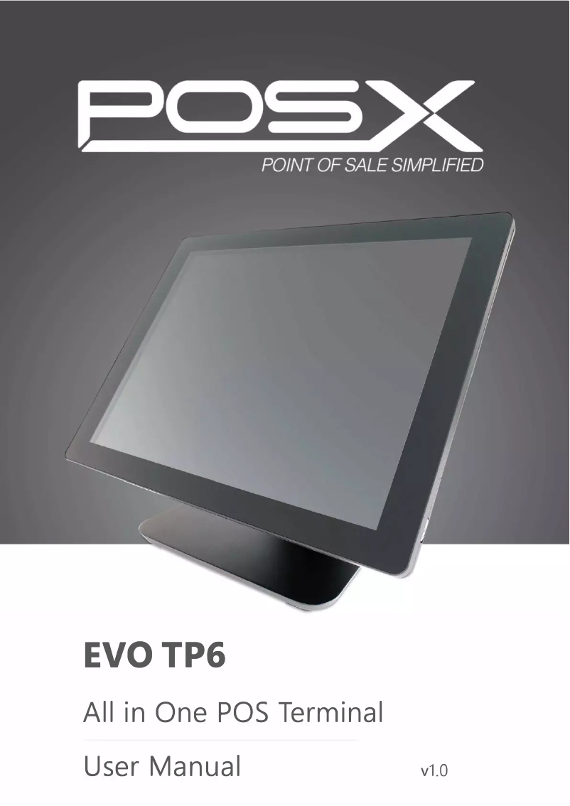 Page n°1 - Manuel utilisateur POS-X EVO TP6