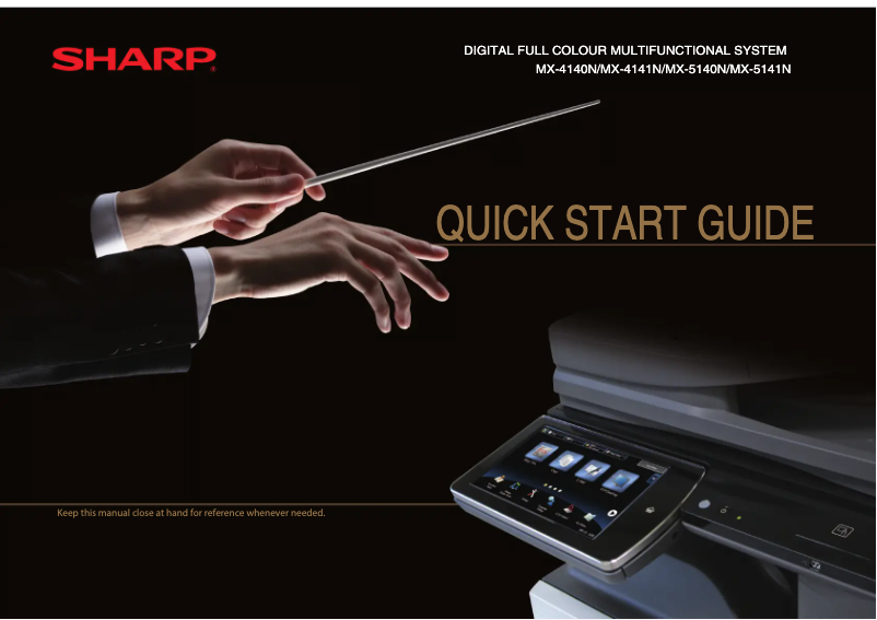 Page n°1 - Manuel utilisateur Sharp MX-4141N