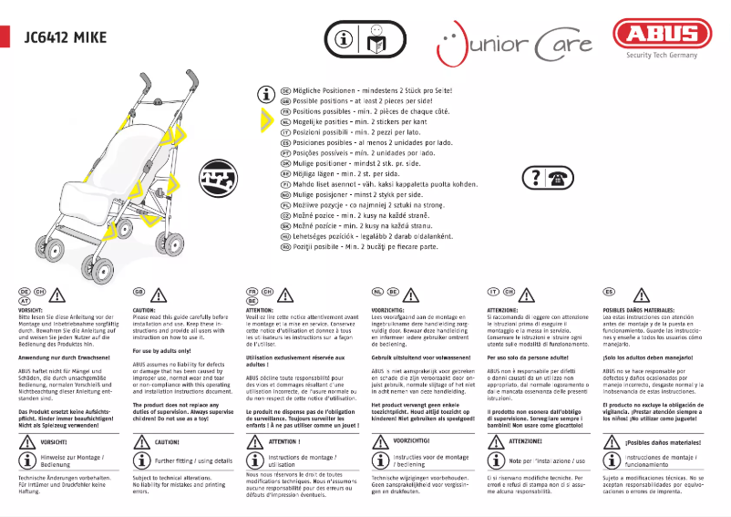 Image de la première page du manuel de l'appareil JC6412 MIKE