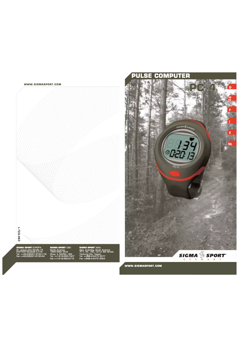 Image de la première page du manuel de l'appareil PC 4