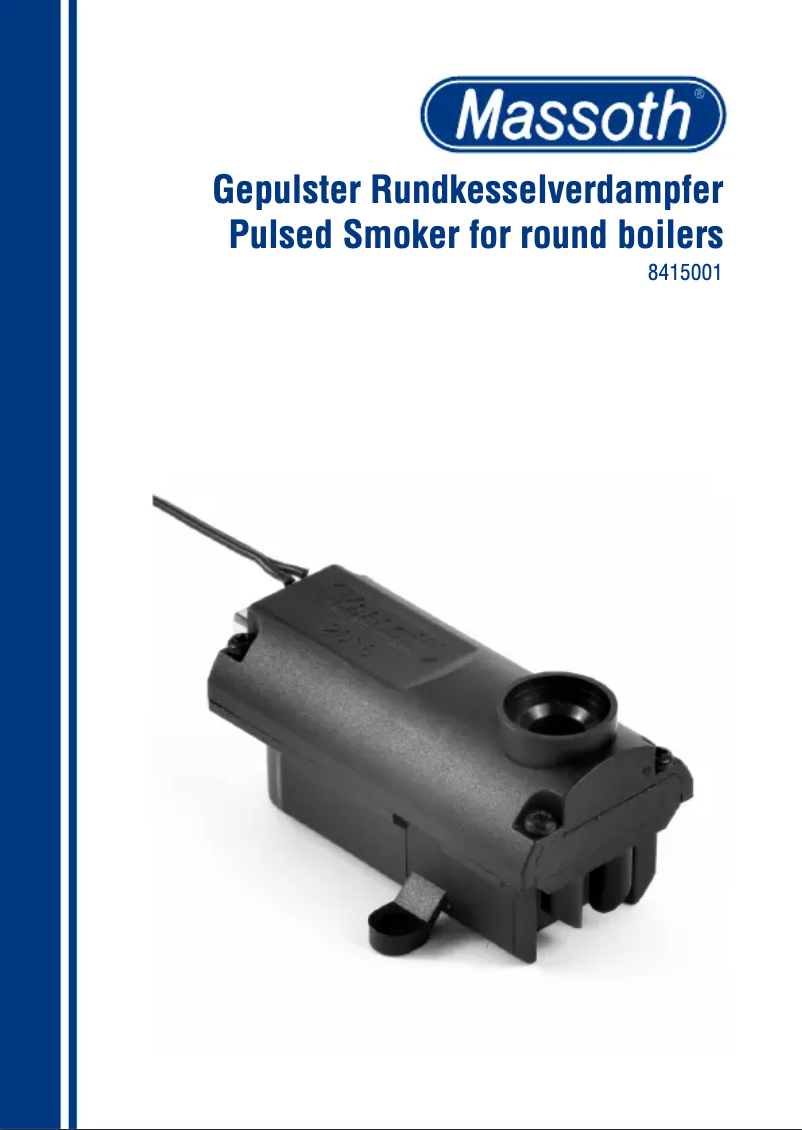Page 1 de la notice Manuel utilisateur Massoth 8415001