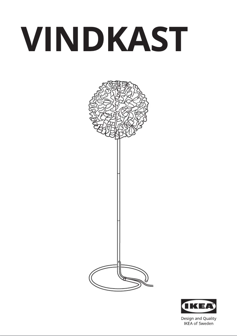 Imagen de la primera página del manual del dispositivo VINDKAST 505.390.93