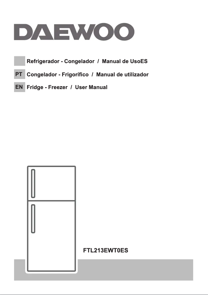 Page 1 de la notice Manuel utilisateur Daewoo FTL213EWT0ES
