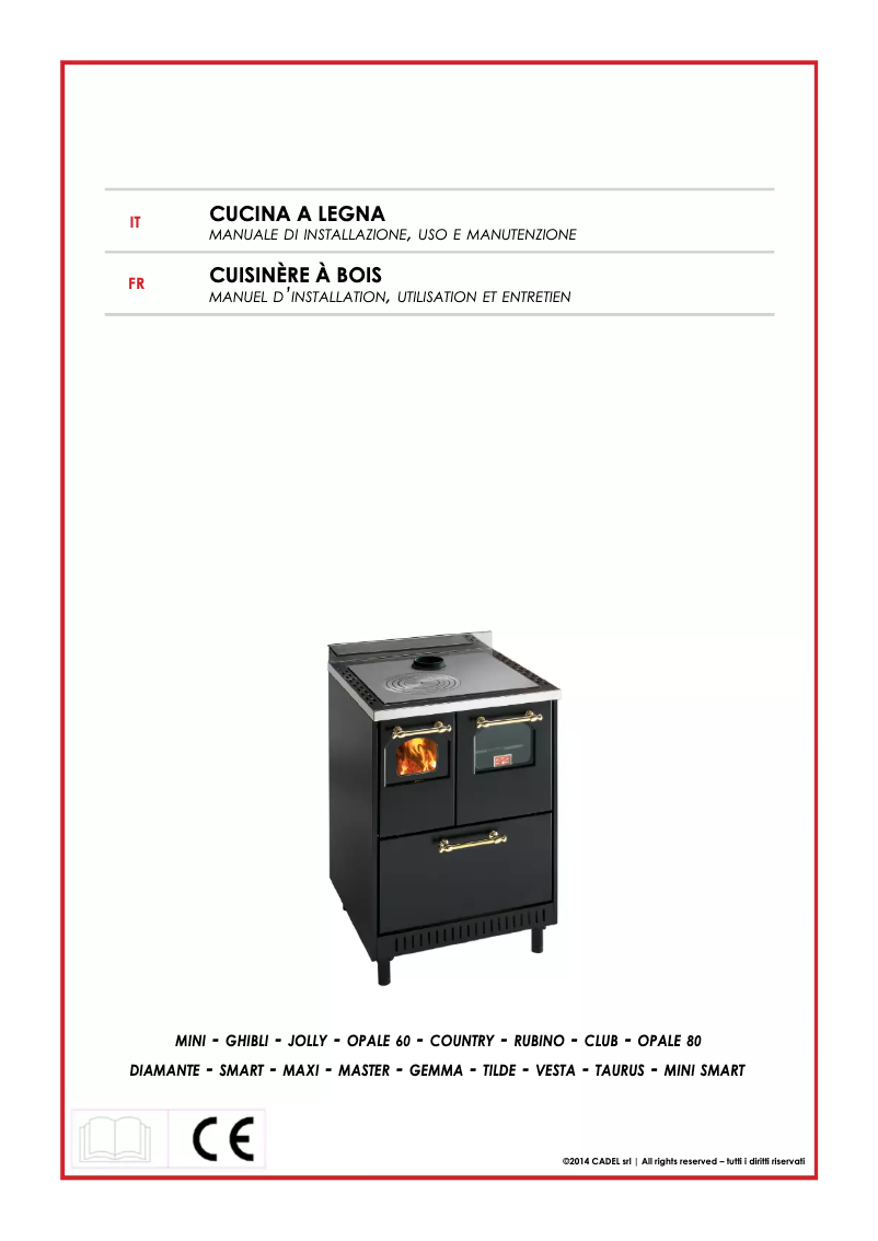 Page 1 de la notice Manuel utilisateur Cadel Opale 80