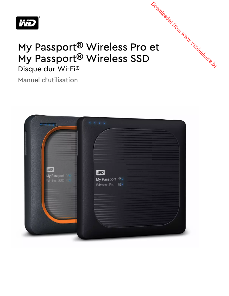 Page 1 de la notice Manuel utilisateur Western Digital My Passport Wireless Pro