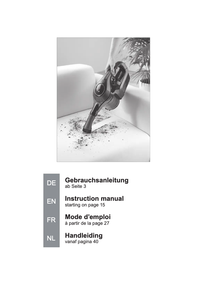 Page n°1 - Manuel utilisateur Cleanmaxx Z 09847