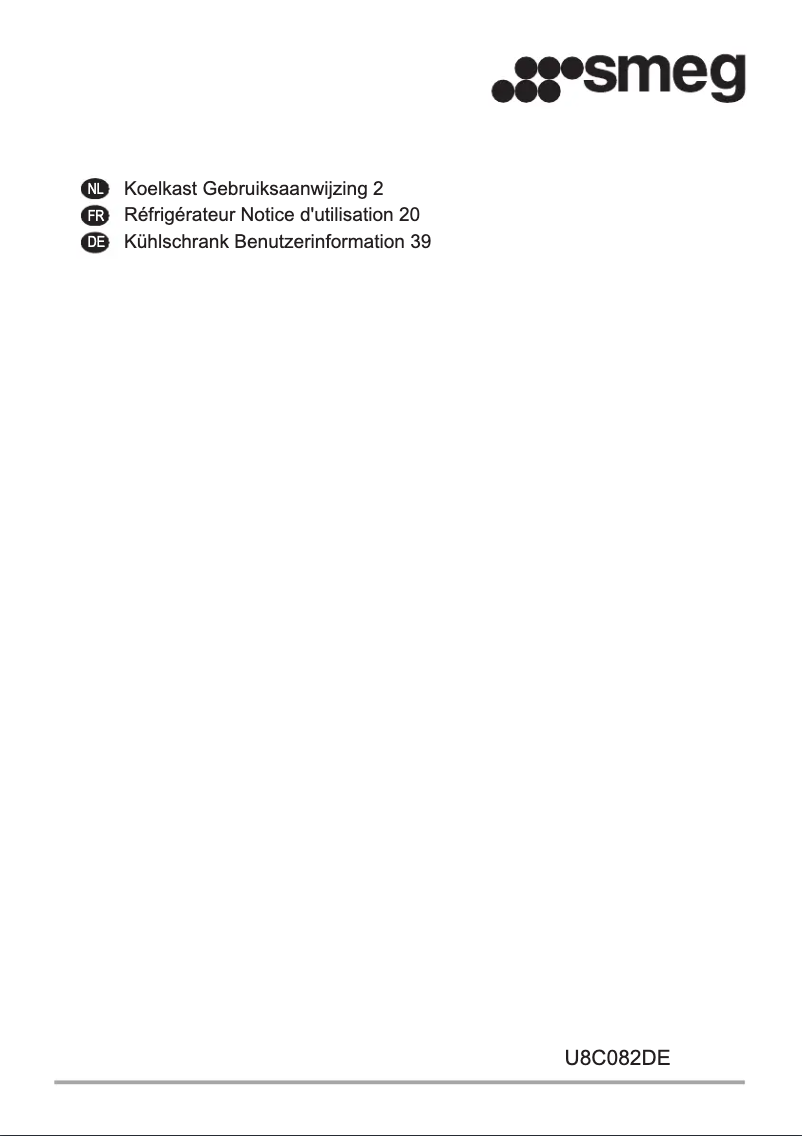 Page 1 de la notice Manuel utilisateur Smeg U8C082DE