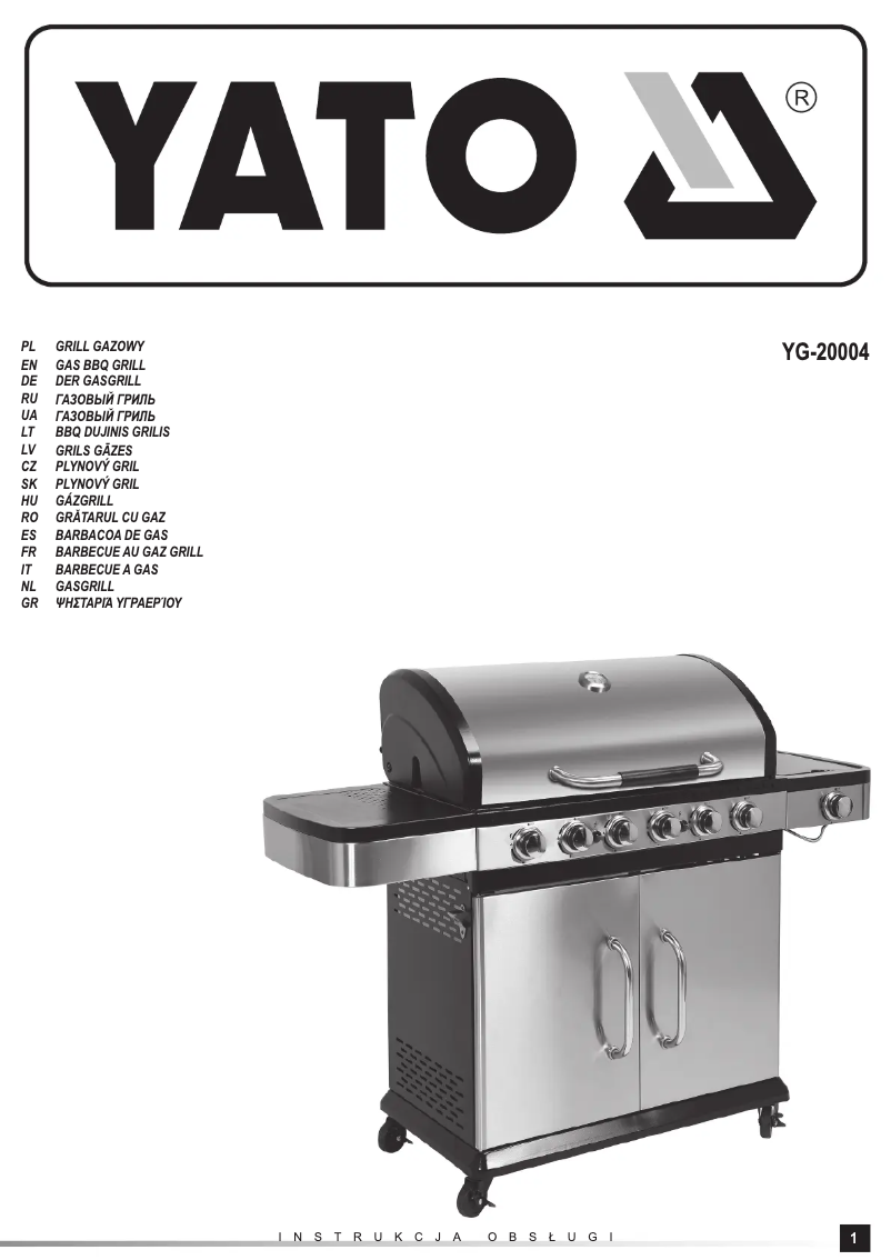 Image de la première page du manuel de l'appareil YG-20004