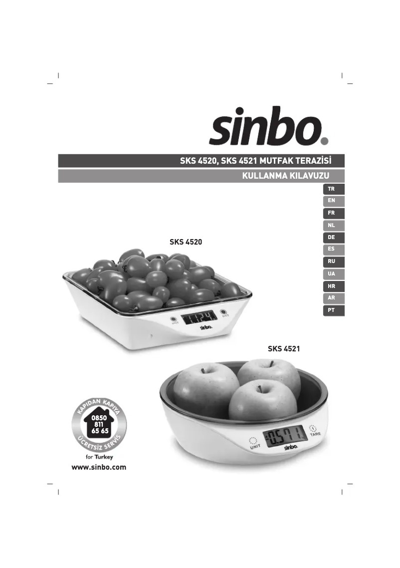 Image de la première page du manuel de l'appareil SKS-4521