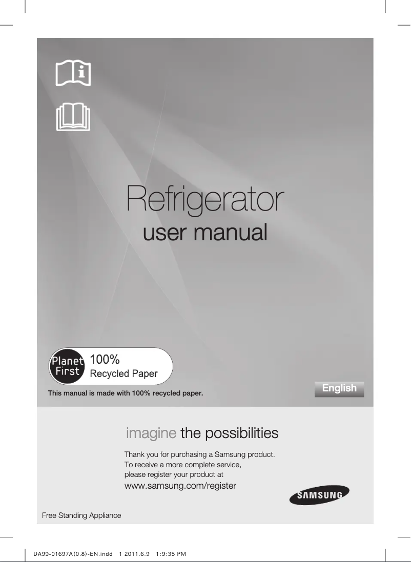 Page n°1 - Manuel utilisateur Samsung RT-77 KBSM