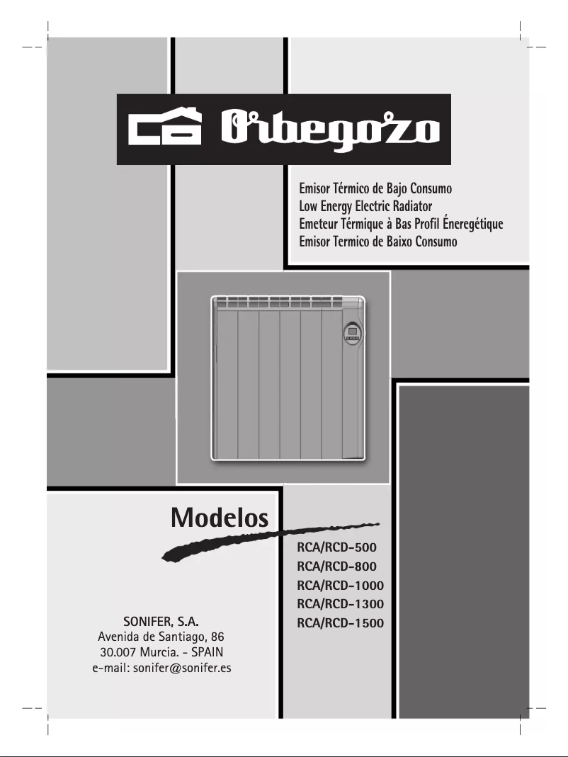 Page n°1 - Manuel utilisateur Orbegozo RCA-1500