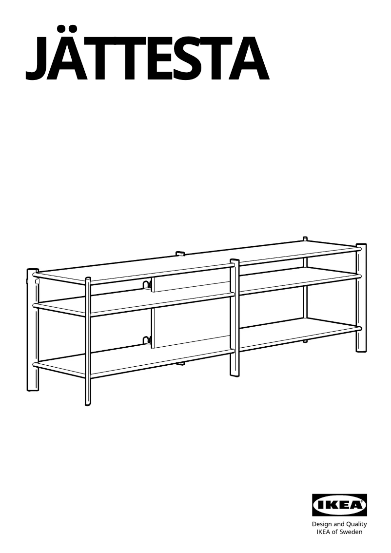 Page 1 de la notice Manuel utilisateur Ikea JÄTTESTA 305.388.53