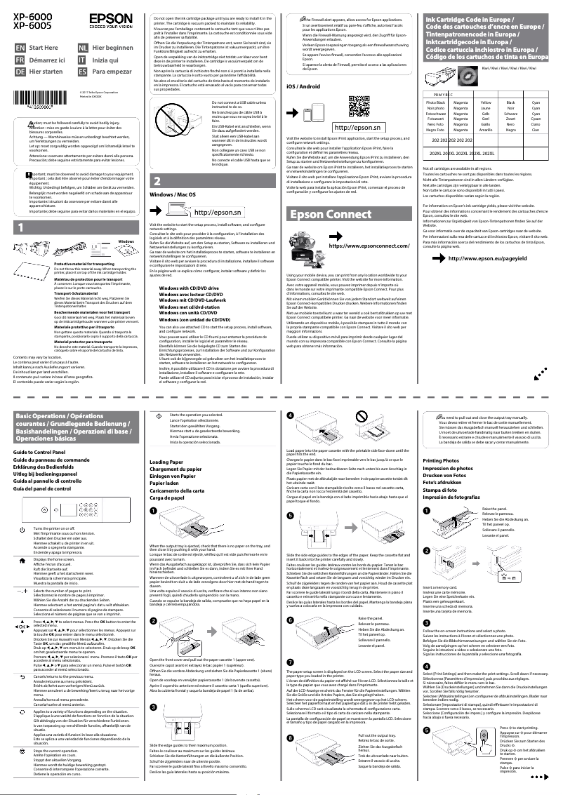 Image de la première page du manuel de l'appareil Expression Premium XP-6005