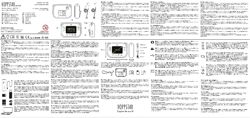 Image de la première page du manuel de l'appareil Artist