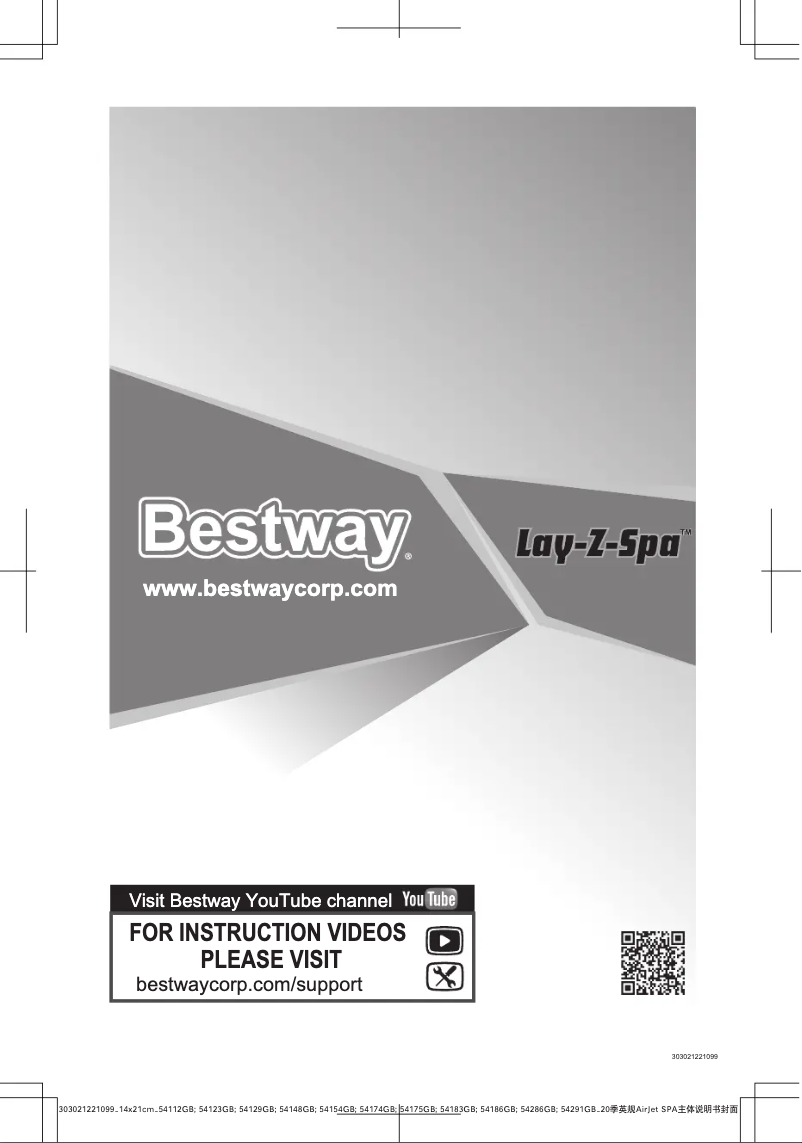 Page n°1 - Manuel utilisateur Bestway Lay-Z Spa St. Moritz BW54175