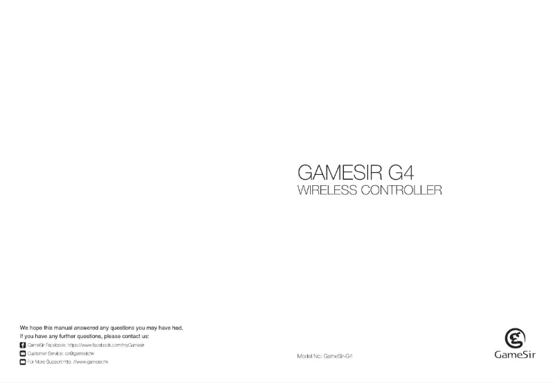 Page n°1 - Manuel utilisateur Gamesir G4