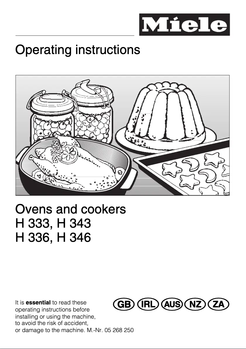 Image de la première page du manuel de l'appareil H 346