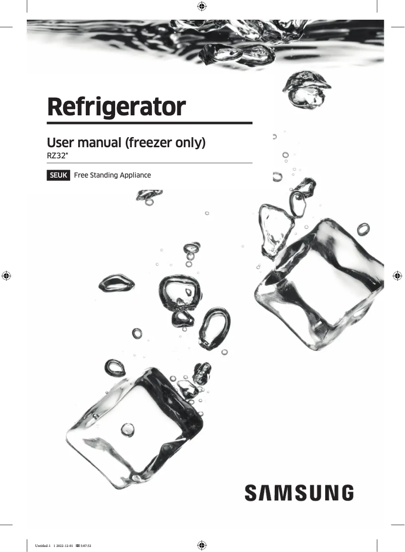Página 1 del manual Manual de usuario Samsung RZ32C7BB6WW