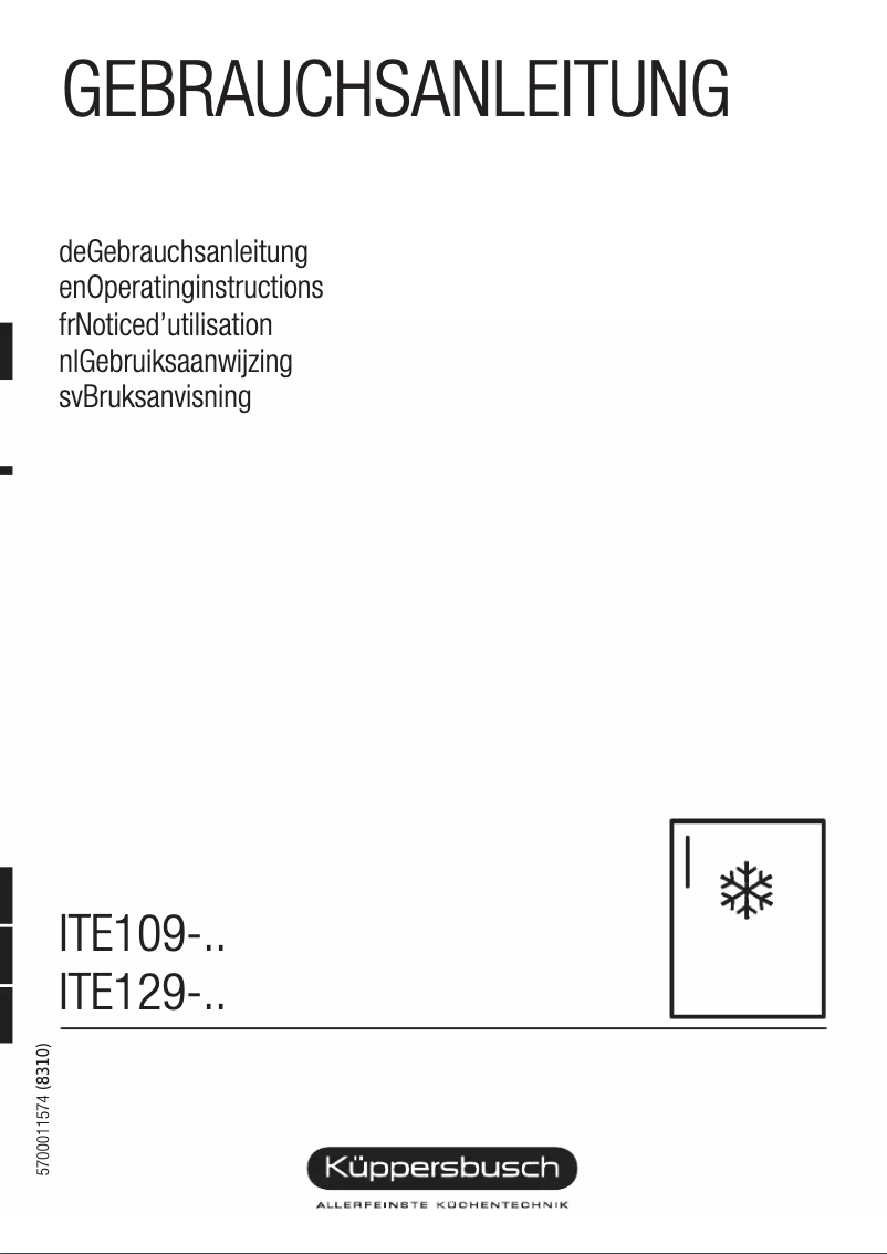 Página 1 del manual Manual de usuario Küppersbusch ITE 129-4