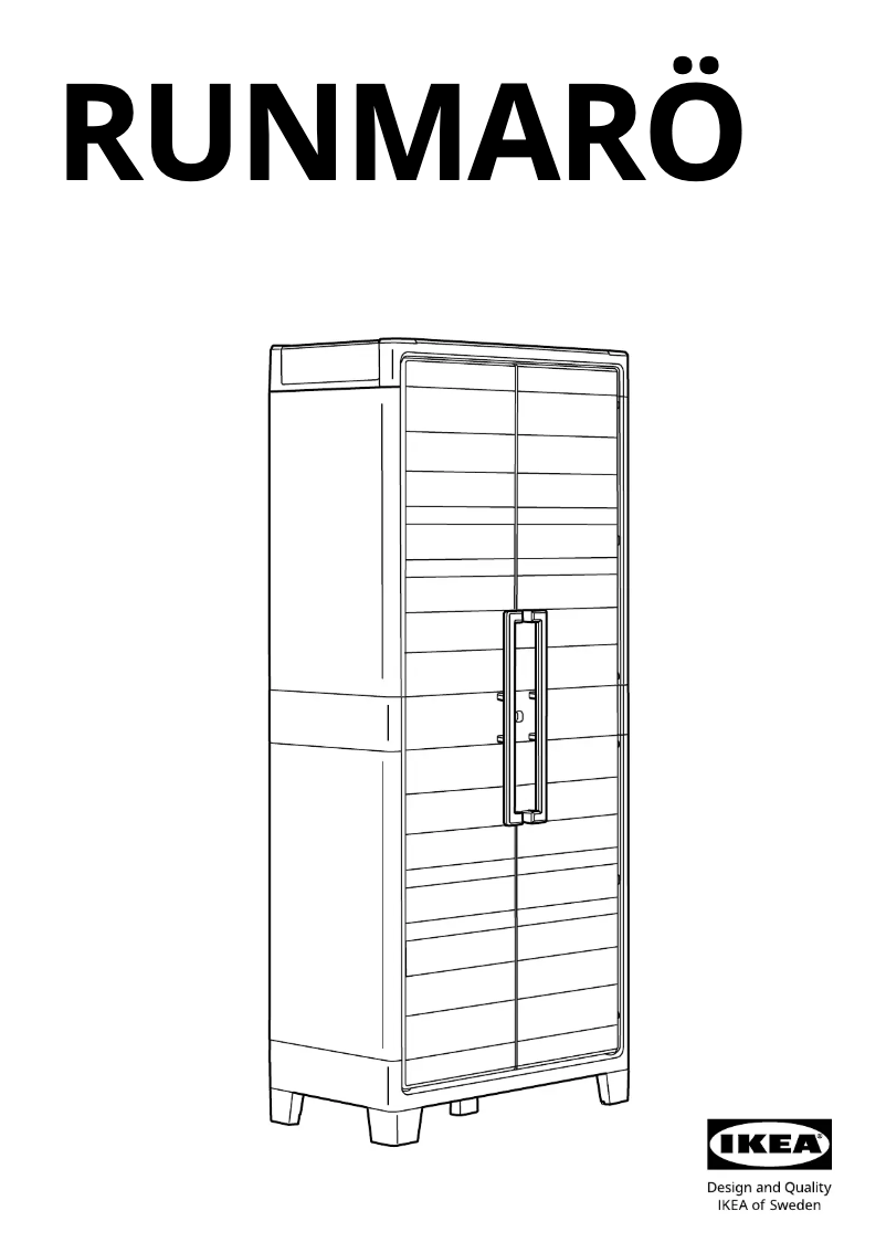 Imagen de la primera página del manual del dispositivo RUNMARÖ 205.513.12