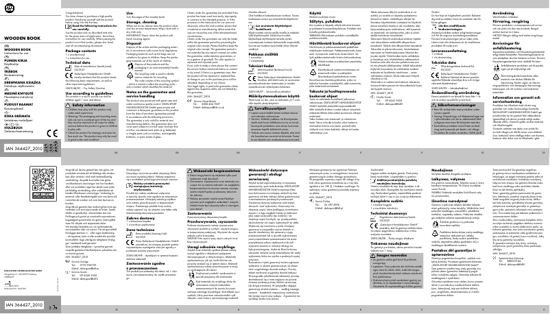 Page 1 de la notice Manuel utilisateur Playtive IAN 364427