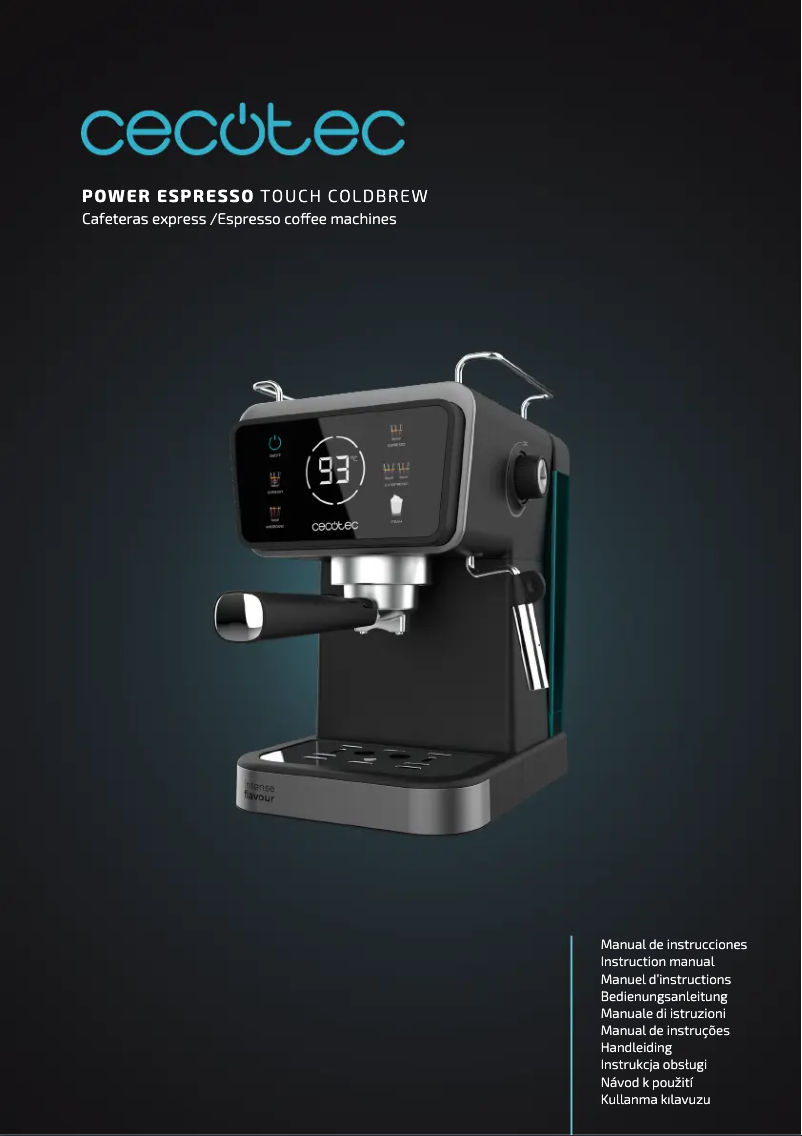 Page n°1 - Manuel utilisateur Cecotec Power Espresso Touch ColdBrew