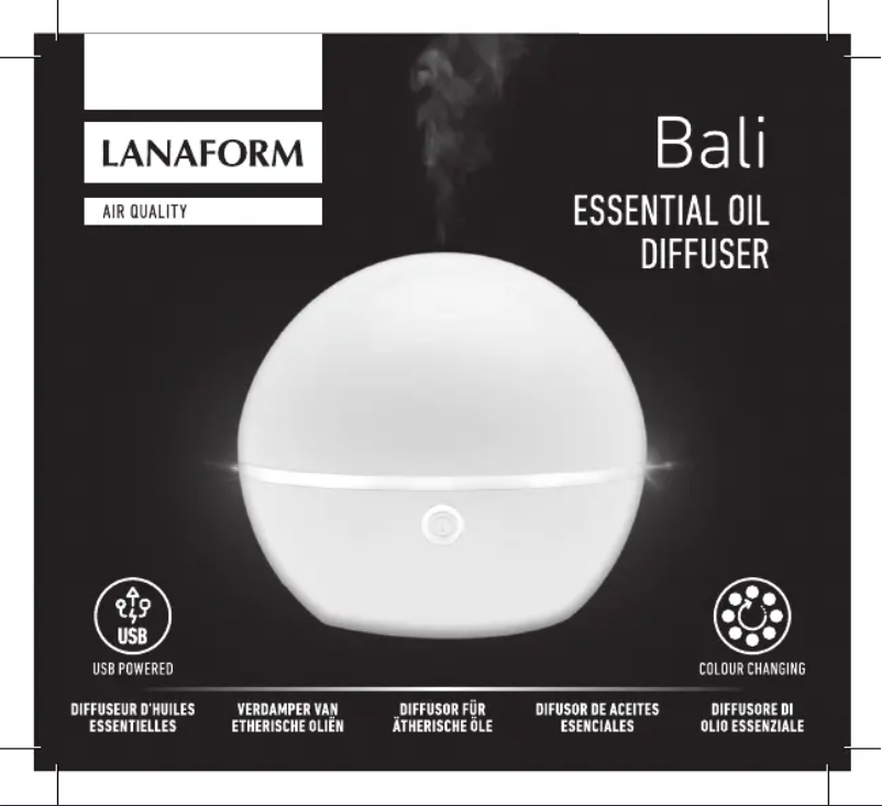 Page n°1 - Manuel utilisateur Lanaform Bali