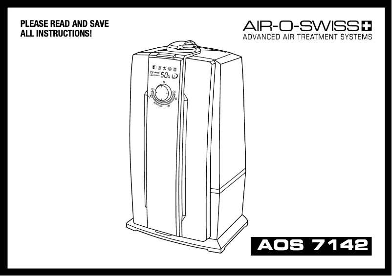 Page n°1 - Manuel utilisateur Boneco AOS 7142