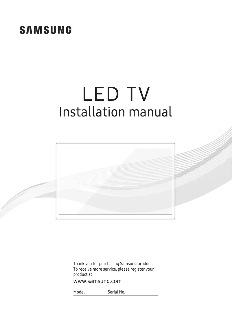 Page 1 de la notice Manuel utilisateur Samsung HG43NE593SF
