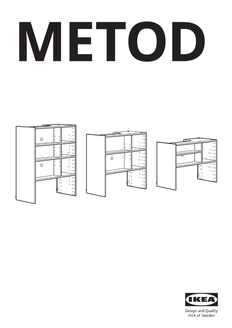 Página 1 del manual Manual de usuario Ikea METOD 705.476.43