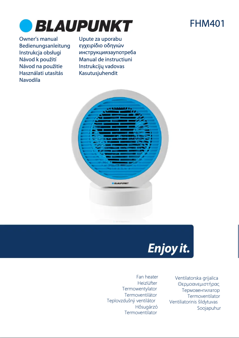 Image de la première page du manuel de l'appareil FHM401