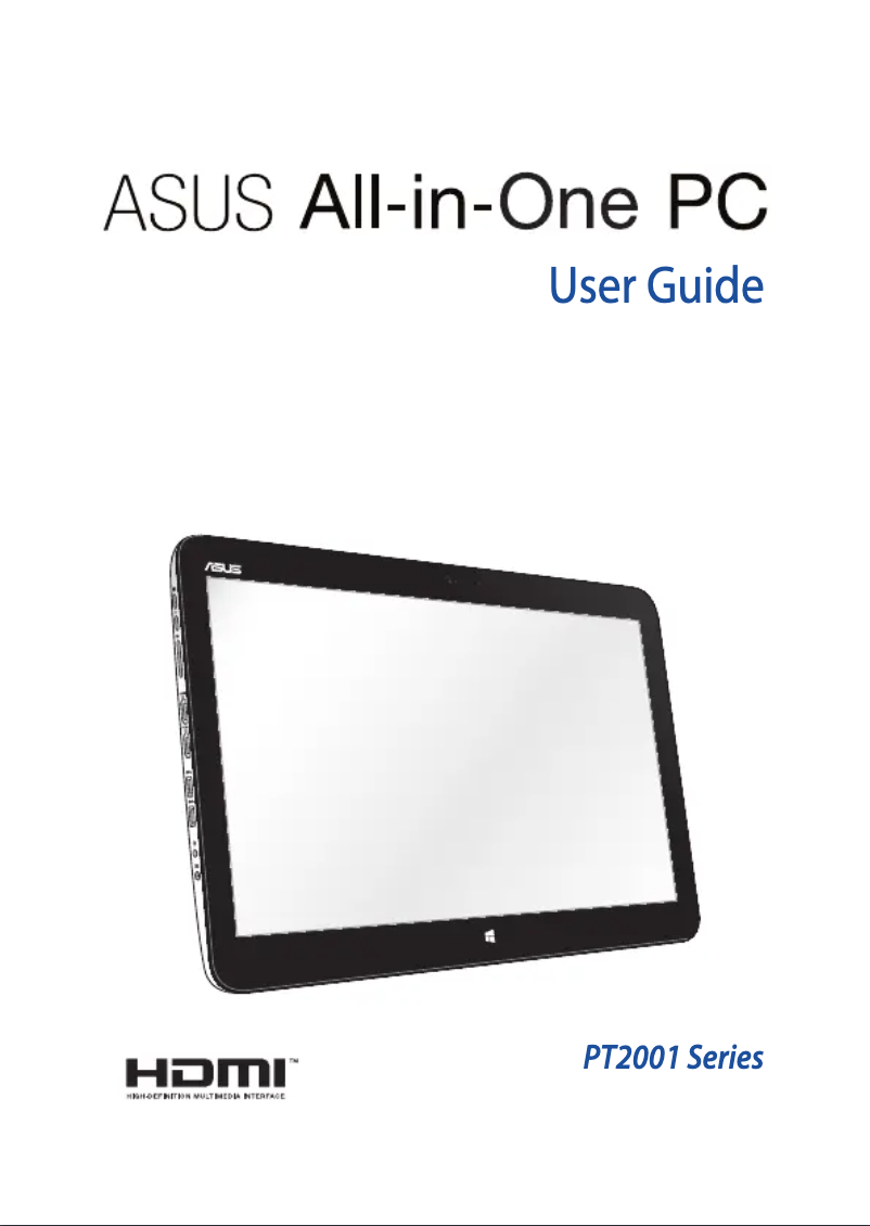 Page n°1 - Manuel utilisateur Asus PT2001