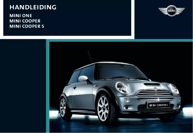 Page 1 de la notice Manuel utilisateur Mini Cooper (2006)