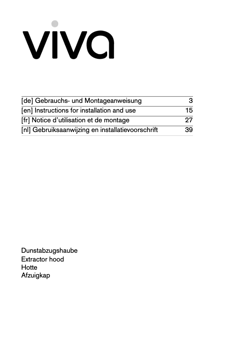 Page 1 de la notice Manuel utilisateur Viva VVA92E250