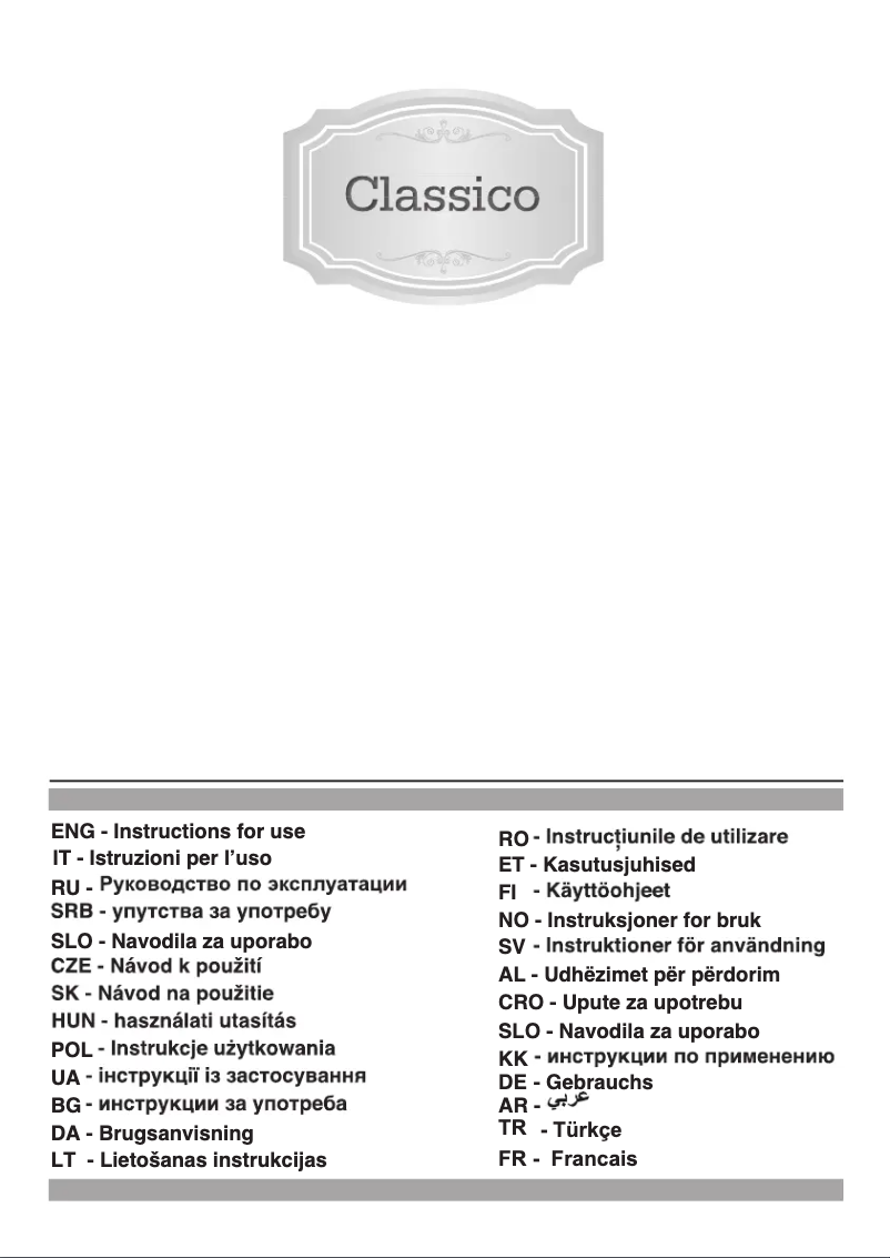 Page 1 de la notice Manuel utilisateur Gorenje DK63CLB