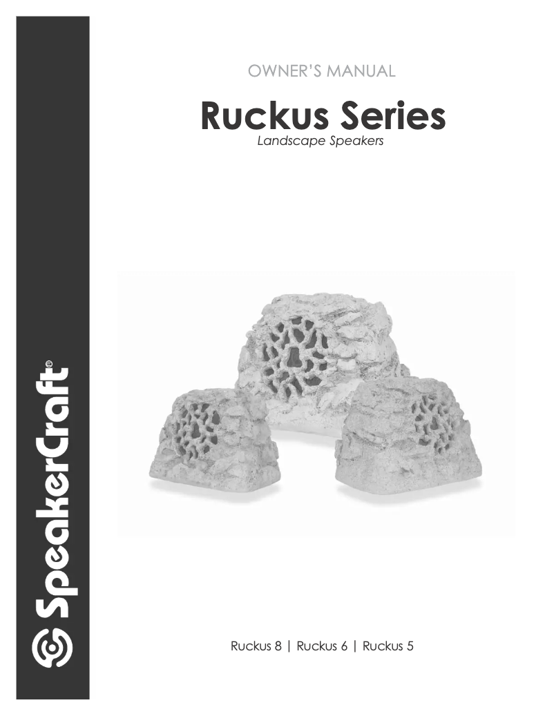 Página 1 del manual Manual de usuario SpeakerCraft Ruckus 6 One Sandstone Speaker