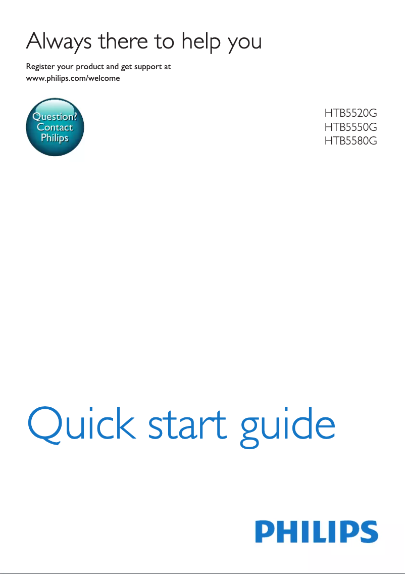 Image de la première page du manuel de l'appareil HTB5580G