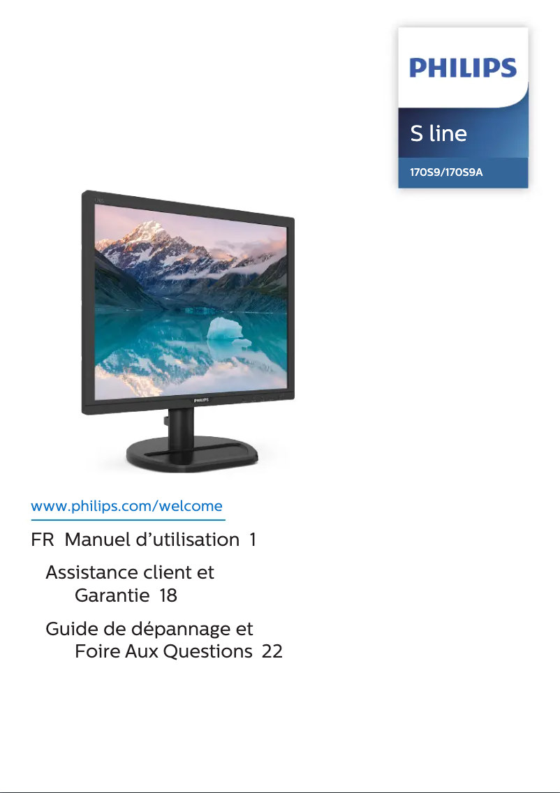 Page n°1 - Manuel utilisateur Philips 170S9AW