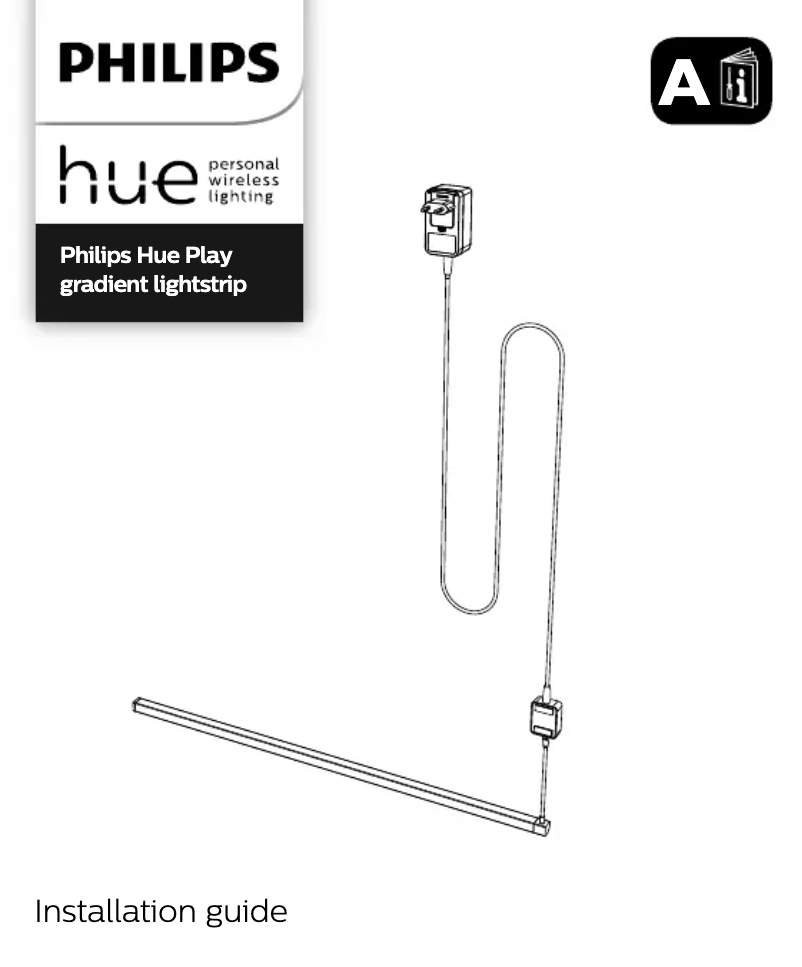 Page 1 de la notice Manuel utilisateur Philips Hue Play Gradient Lightstrip