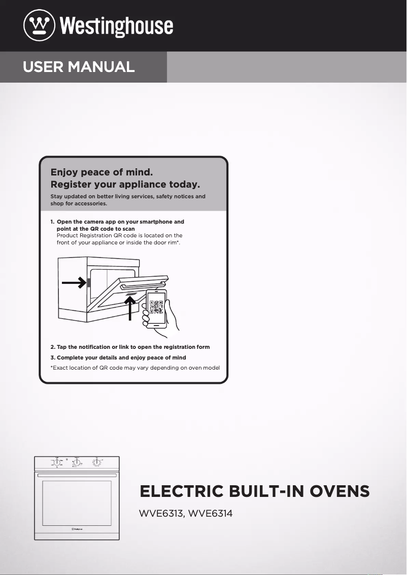 Image de la première page du manuel de l'appareil WVE6313WDA