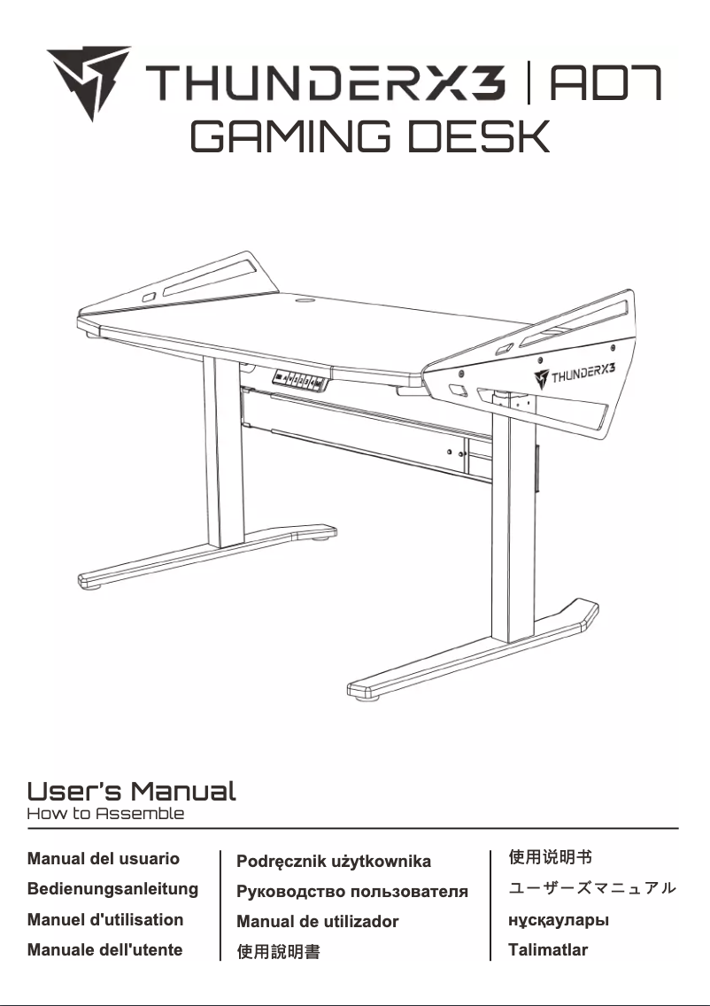Page 1 de la notice Manuel utilisateur ThunderX3 AD7-M-HEX