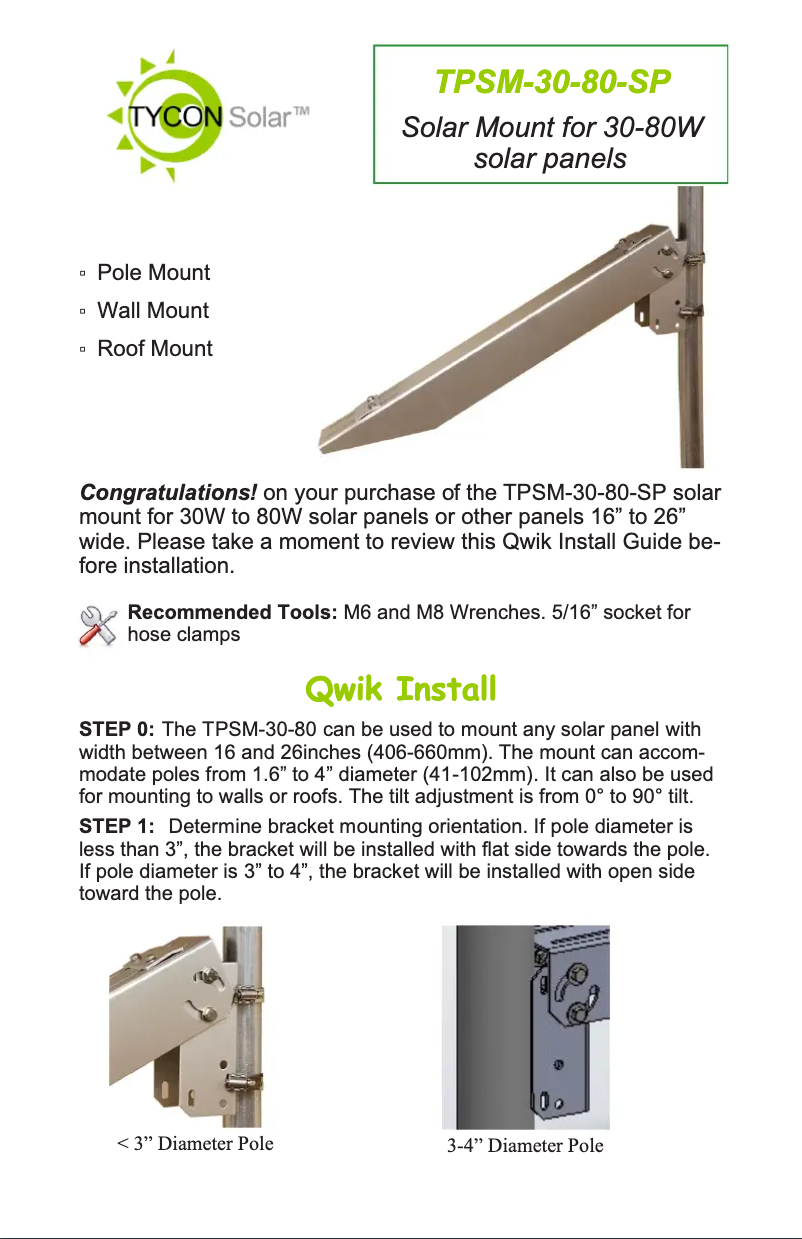 Image de la première page du manuel de l'appareil TPSM-30-80-SP