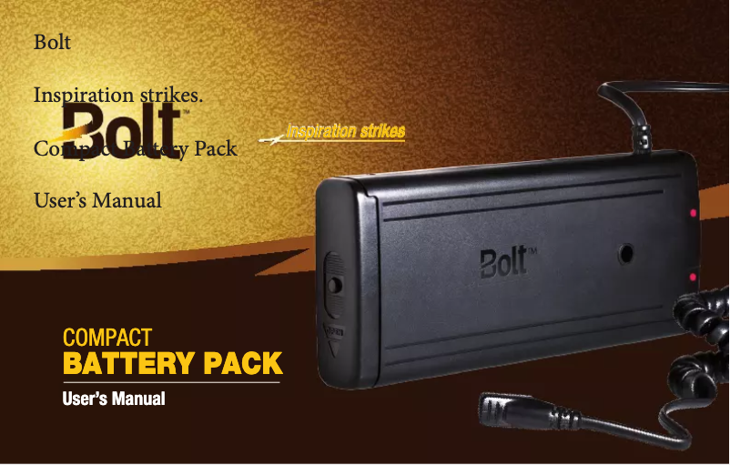 Page 1 de la notice Manuel utilisateur Bolt CBP-N2