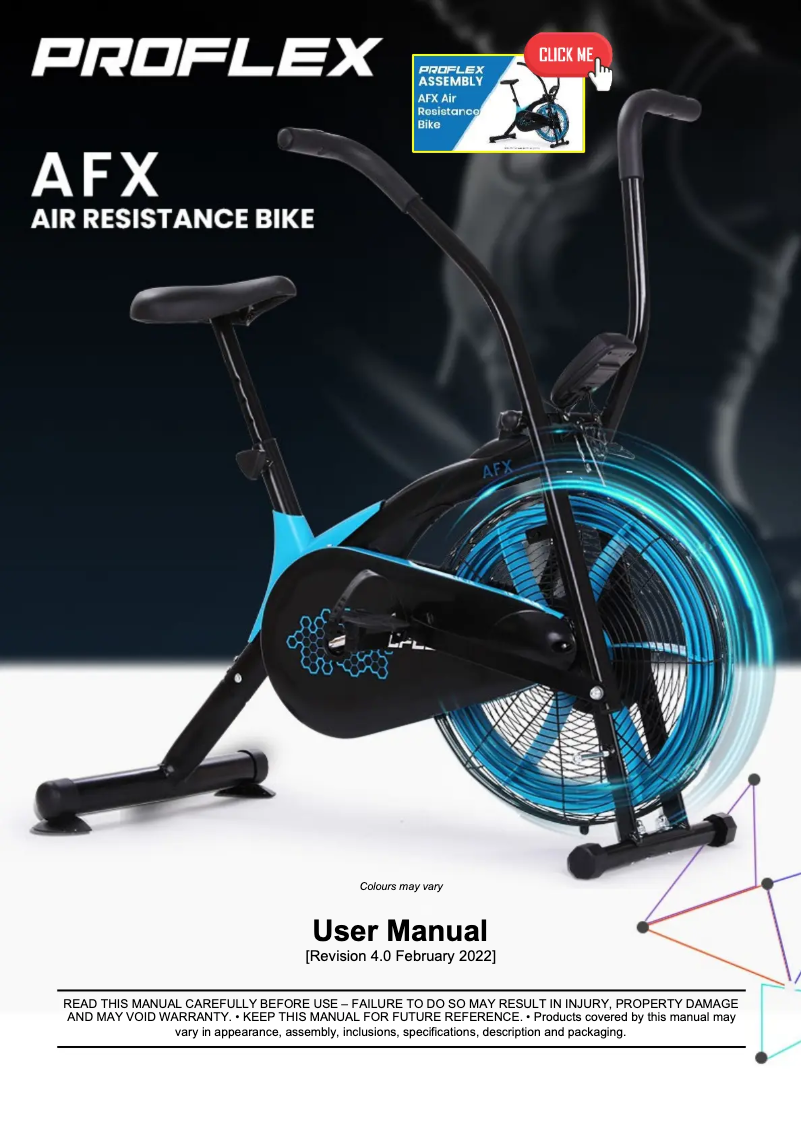 Página 1 del manual Manual de usuario Proflex AF1